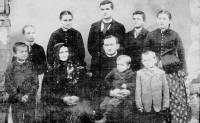 Familie Pampuch Anton, Agnes und Kinder 1895